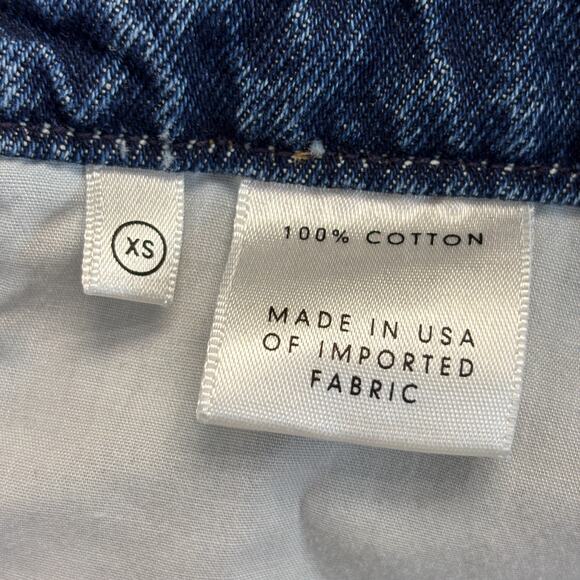 Grlfrnd Women's Preppy Retro‎ Vibes Button-up Cotton Denim Jean Dress Size XS - Picture 8 of 8